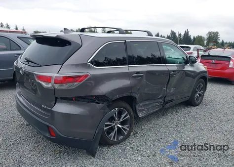 2016 Toyota Highlander Xle V6 from USA, damaged, VIN 5TDJKRFH7GS236815
